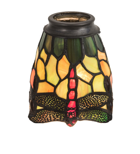 Tiffany Hanginghead Dragonfly Shade in Orange Flamer Green Red (57|27473)