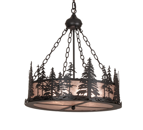 Tall Pines Four Light Pendant in Black Metal (57|252351)