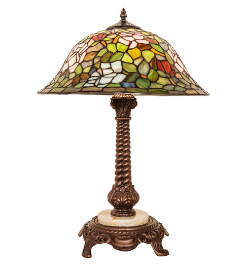 Tiffany Rosebush One Light Table Lamp in Mahogany Bronze (57|251920)