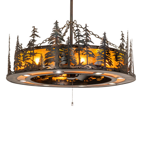 Tall Pines 24 Light Chandel-Air in Antique Copper,Burnished (57|247782)