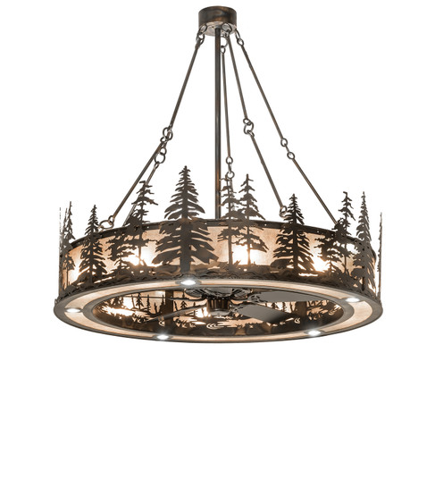 Tall Pines 20 Light Chandel-Air in Antique Copper,Burnished (57|246789)