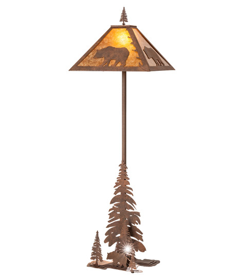 Lone Bear Two Light Floor Lamp in Rust (57|244686)