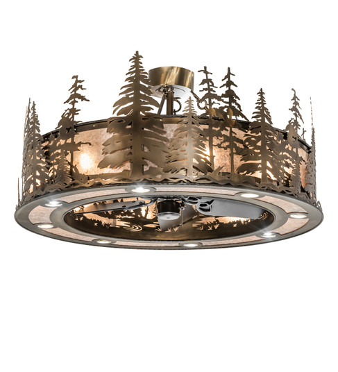 Tall Pines 24 Light Chandel-Air in Antique Copper (57|243947)