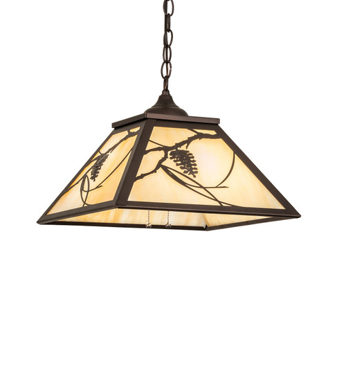 Whispering Pines Two Light Pendant in Mahogany Bronze (57|242639)