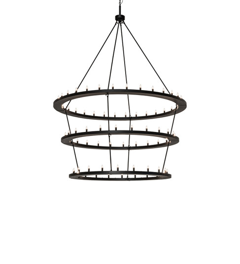 Loxley LED Chandelier in Black Metal (57|242175)