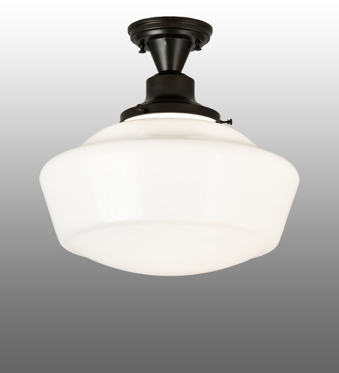 Revival One Light Semi-Flushmount in Black Metal (57|240369)