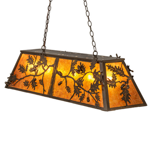 Oak Leaf & Acorn Six Light Pendant in Antique Copper (57|238913)