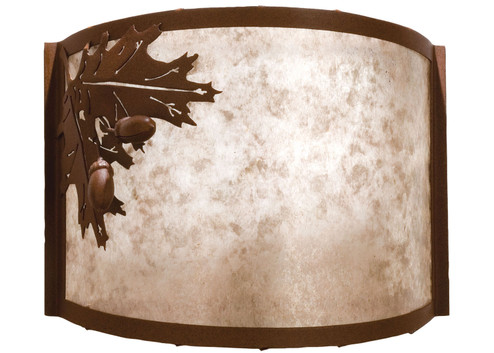 Oak Leaf & Acorn One Light Wall Sconce in Rust (57|23836)