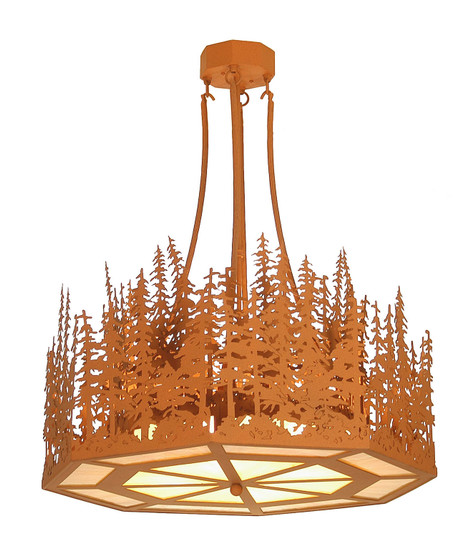 Pine Lake Four Light Inverted Pendant in Earth (57|23734)