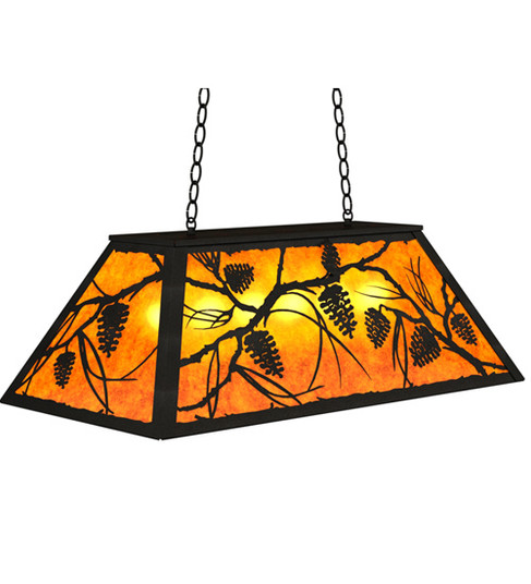 Whispering Pines Six Light Pendant in Black Metal (57|234359)