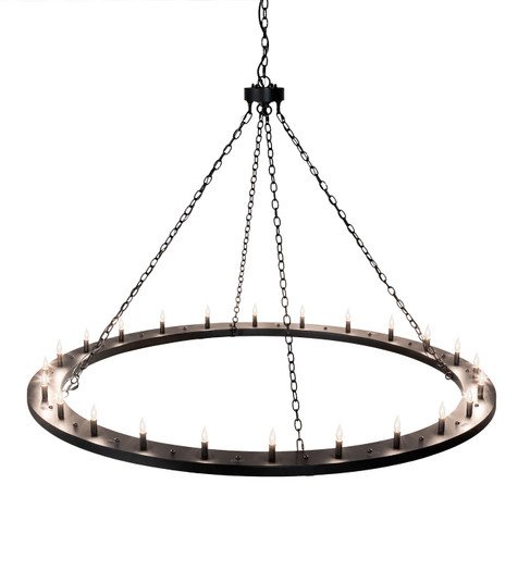 Loxley 24 Light Chandelier in Black Metal (57|231316)