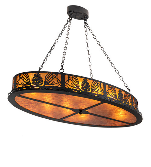 Pinecone Eight Light Pendant in Cafe-Noir (57|225845)