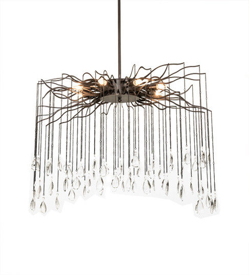 Aranha Eight Light Chandelier in Bronze,Crystal (57|224475)