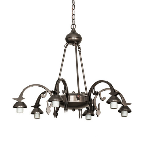 Alpine Six Light Chandelier in Oil Rubbed Bronze (57|219620)