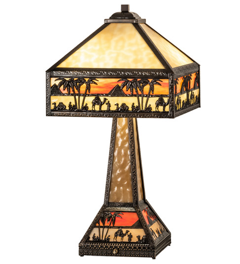 Camel Two Light Table Lamp in Craftsman Brown (57|217641)