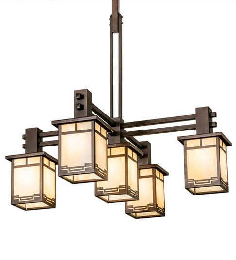 Roylance Five Light Chandelier in Mahogany Bronze (57|217475)