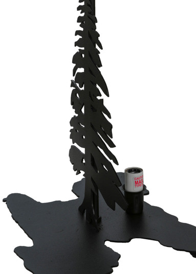 Tall Pines Two Light Table Base in Black Metal (57|20491)