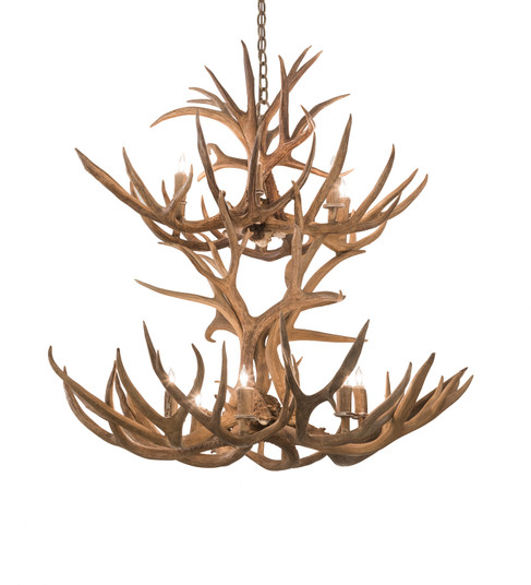 Antlers 12 Light Chandelier in Antique Copper (57|200463)