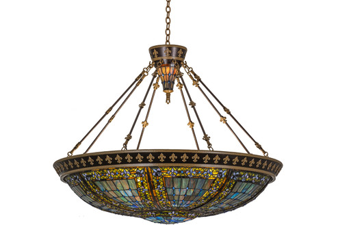 Fleur-De-Lis Ten Light Pendant in Timeless Bronze (57|19807)