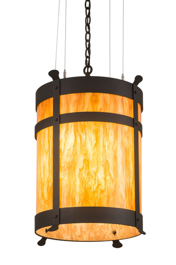 Beartooth Six Light Pendant in Wrought Iron (57|186286)