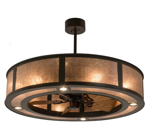 Smythe Craftsman Eight Light Chandel-Air in Timeless Bronze (57|177662)