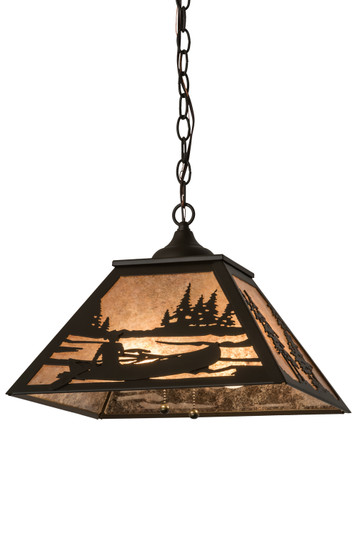 Canoe At Lake Two Light Pendant in Oil Rubbed Bronze (57|175542)