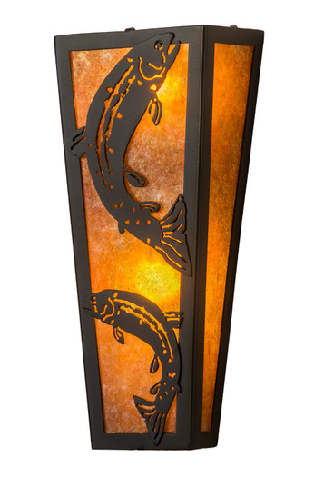 Leaping Trout Two Light Wall Sconce in Timeless Bronze (57|173307)