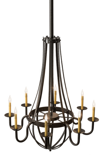 Barrel Stave Eight Light Chandelier in Oil Rubbed Bronze (57|167781)