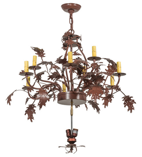 Greenbriar Oak 11 Light Chandelier Hardware in Rust (57|165172)