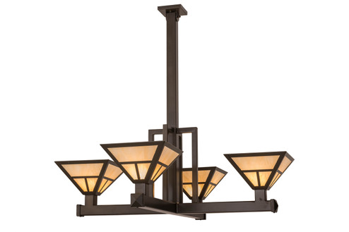 T'' Mission'' Four Light Inverted Pendant in Timeless Bronze (57|164836)
