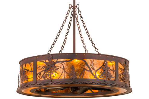 Tamarack 16 Light Chandel-Air in Rust,Wrought Iron (57|161486)