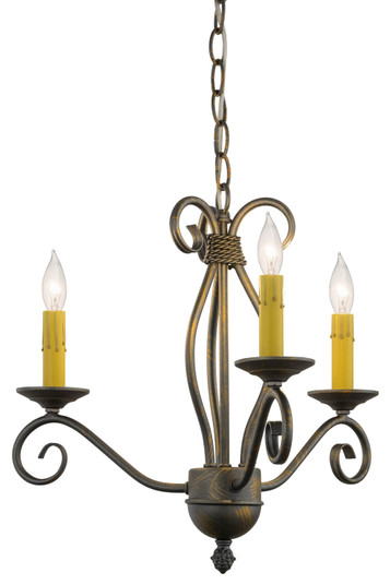 Sienna Three Light Chandelier in French Bronzed (57|156774)