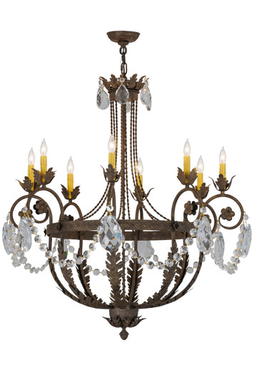 Antonia Eight Light Chandelier in Black Metal,Antique (57|156609)