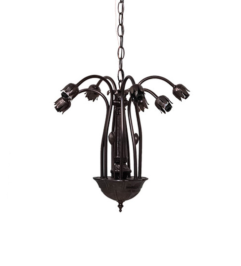 Lily Seven Light Chandelier Hardware in Mahogany Bronze (57|15513)