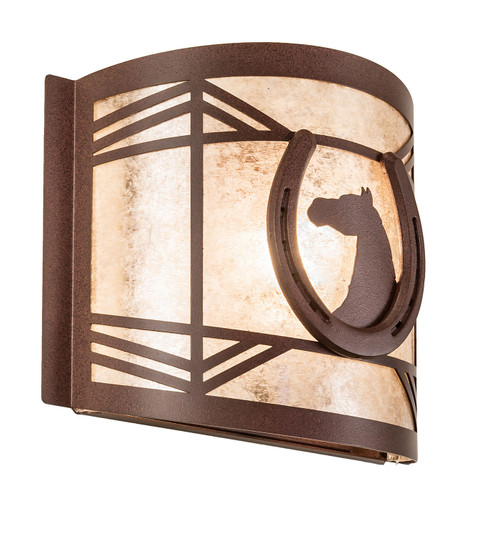 Horseshoe One Light Wall Sconce in Rust (57|15503)