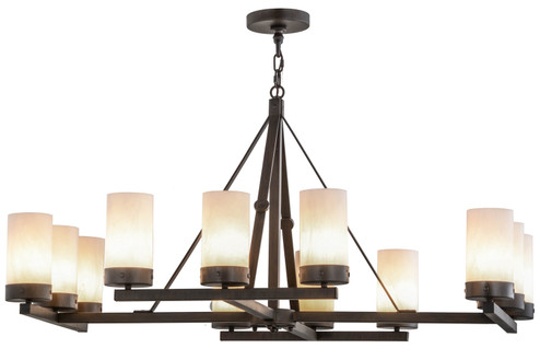 Parker 12 Light Chandelier in Black Metal,Rust (57|154636)