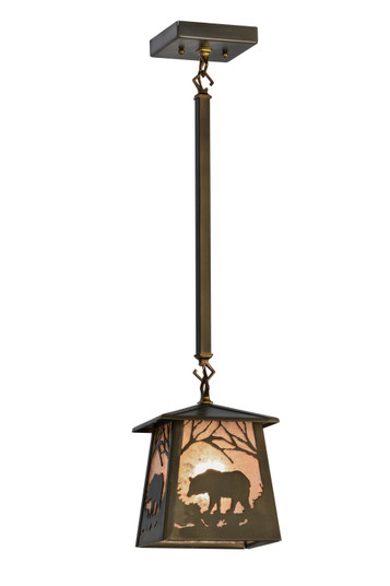 Bear At Dawn One Light Mini Pendant in Antique Copper (57|152771)