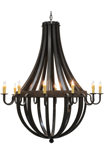 Barrel Stave 12 Light Chandelier in Timeless Bronze (57|149172)