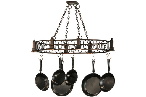 Revival Six Light Pot Rack in Mahogany Bronze (57|148249)