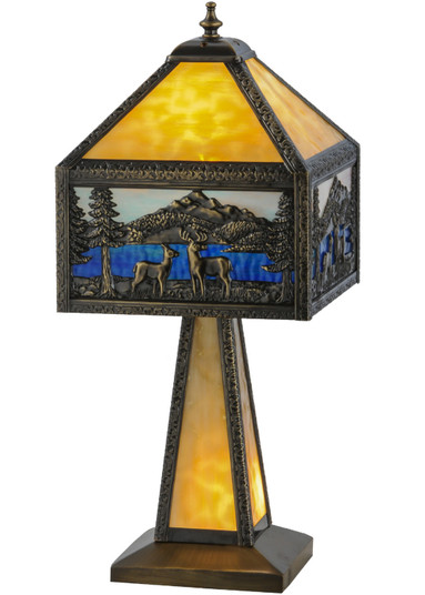 Deer Lodge Two Light Table Lamp in Craftsman Brown (57|148132)