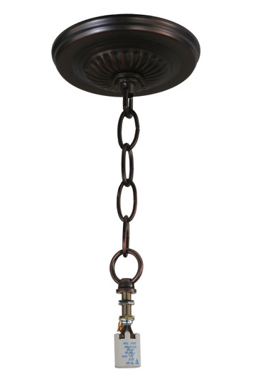 Oak Leaf & Acorn One Light Pendant Hardware in Mahogany Bronze (57|145445)