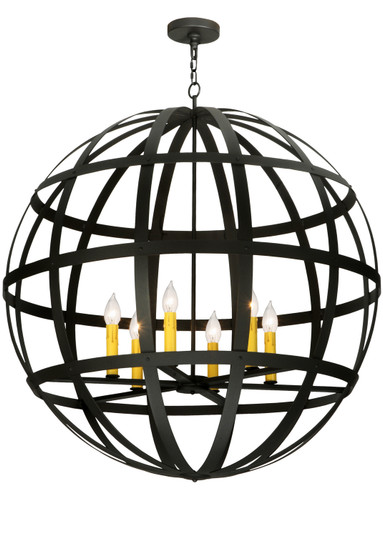 Atlas Six Light Pendant in Wrought Iron (57|122886)