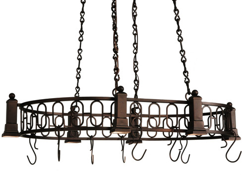 Revival Six Light Pot Rack in Mahogany Bronze (57|121343)