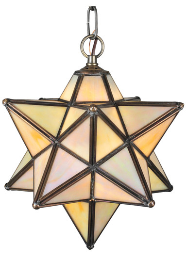 Moravian Star One Light Pendant in Transparent Copper (57|12133)