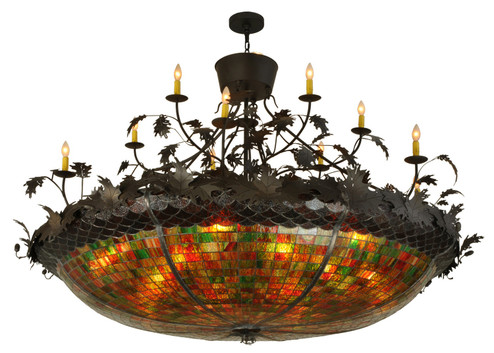 Greenbriar Oak Four Light Chandelier in Oil Rubbed Bronze (57|119540)