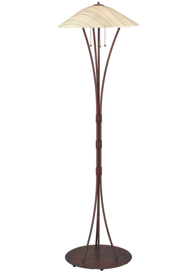 Metro Fusion Three Light Floor Lamp in Rust (57|117164)