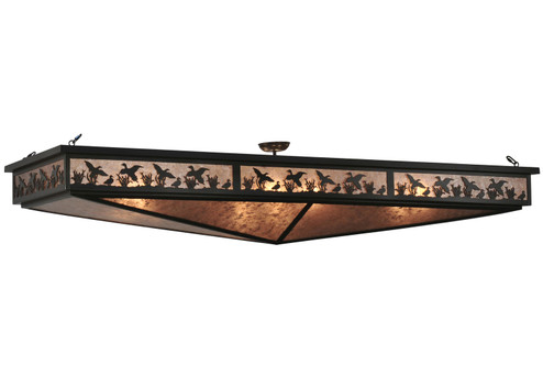 Ducks In Flight Eight Light Semi-Flushmount in Timeless Bronze (57|115916)