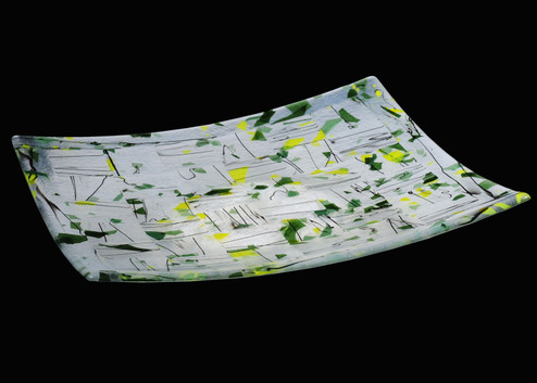 Metro Fusion Plate in Yellow Green Fracture Streamer (57|114432)