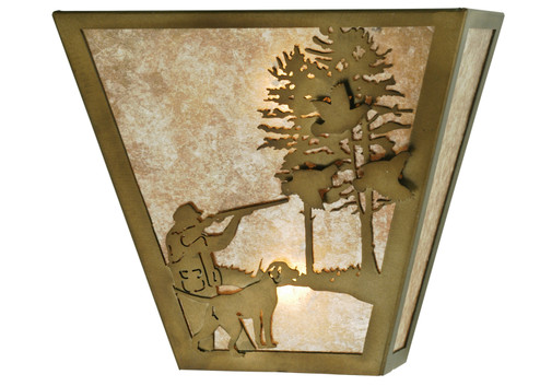 Quail Hunter Two Light Wall Sconce in Antique Copper (57|112185)