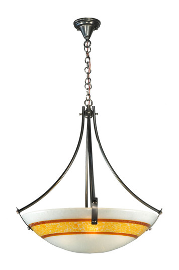 Metro Fusion Four Light Inverted Pendant in Craftsman Brown (57|111186)